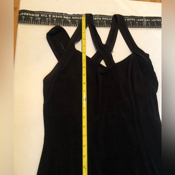 Expo Nite size 12 black vintage 90’s dress w/silver embellished stretch - Picture 10 of 16